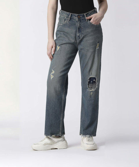 Pepe Jeans Straight Fit Women Blue Jeans