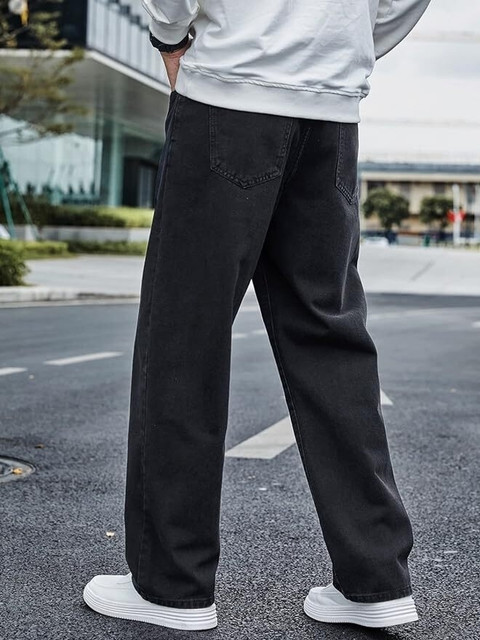 DENIM LOOK Loose Fit Men Grey Jeans