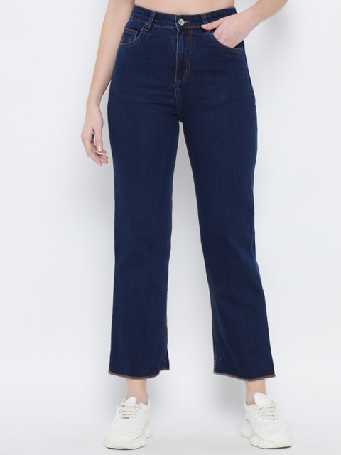GUTI Flared Women Dark Blue Jeans