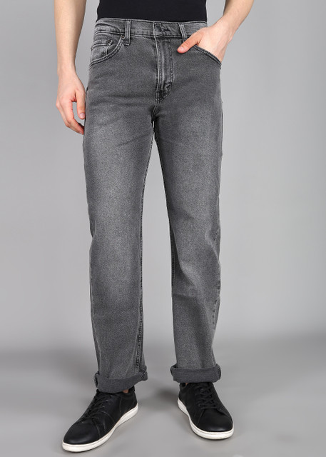 LEVI'S 505 Straight Fit Men Grey Jeans