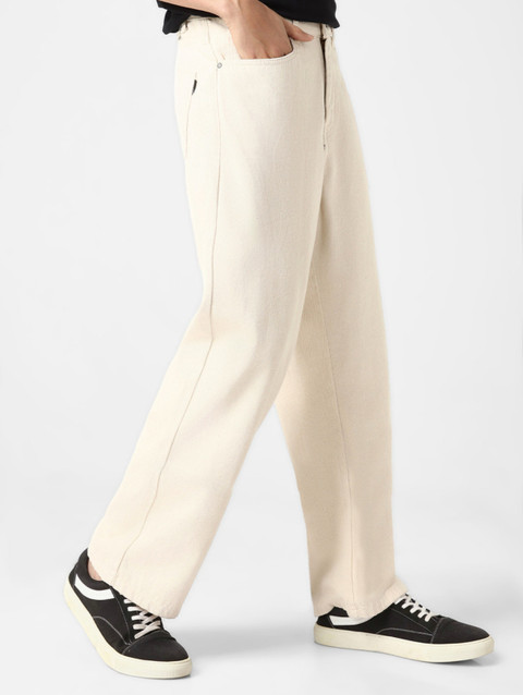 RileyRush Straight Fit Men Beige Jeans