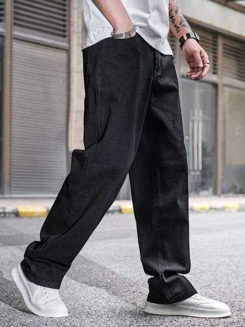 bal original LOOSE FIT JEAN バルg-ken Zaba Denim Loose Fit Men Black Jeans - Buy Zaba Denim Loose Fit