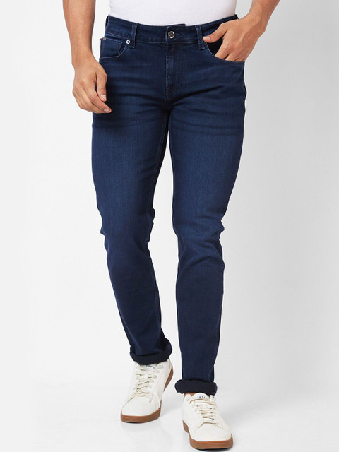 Spykar Slim Men Dark Blue Jeans Buy Spykar Slim Men Dark Blue