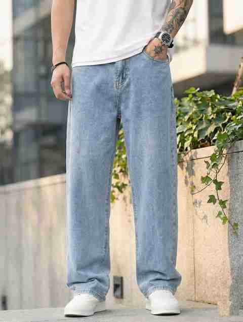 METRONAUT Men Relaxed Fit Mid Rise Light Blue Jeans - Image 3