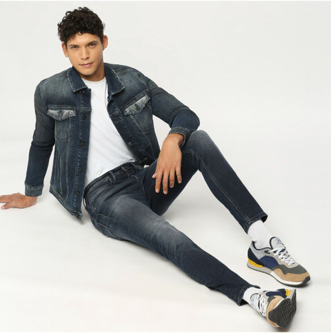 Pepe Jeans Skinny Men Dark Blue Jeans