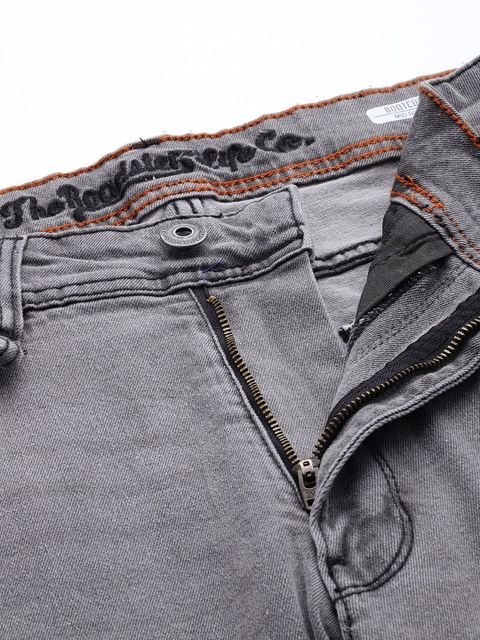 Roadster Men Boot-Leg Mid Rise Grey Jeans - Image 8