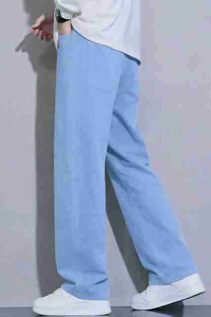 SYNZO Men Relaxed Fit High Rise Light Blue Jeans - Image 5