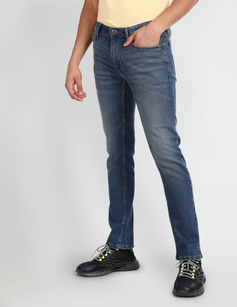 FLYING MACHINE Tapered Fit Men Blue Jeans
