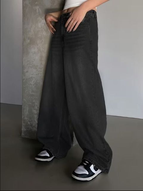UPLIVA Women Wide Leg High Rise Black Jeans - Image 7