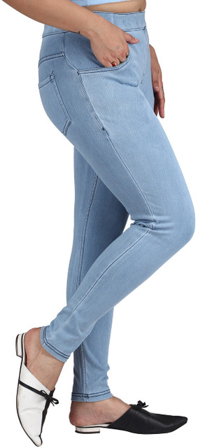 Comfort Lady Light Blue Jegging Price in India Buy Comfort Lady