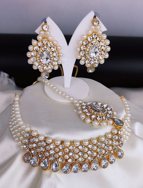 Bridal Jewellery Set Flipkart Moti Necklace MIRAKKI