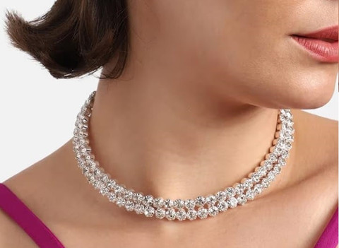 American Diamond Neck Sets In Flipkart American Diamond Necklace