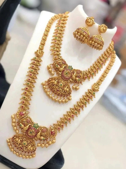 Gold Plated Best Gold Necklace Online Buy Real Gold Look Best