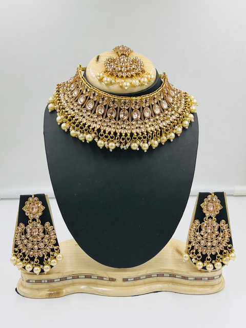 SS IMITATION JEWELLERY Alloy Gold-plated Gold Jewellery Set Price