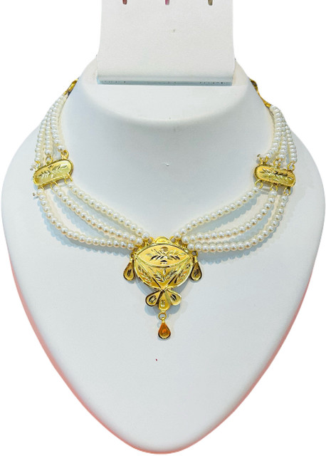 Soumi store Copper Gold-plated Gold Jewellery Set Price in India