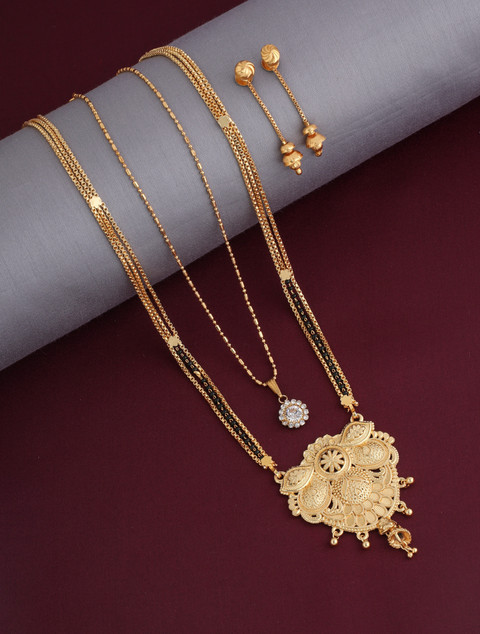 Jewel WORLD Metal Gold-plated Gold Jewellery Set Price in India