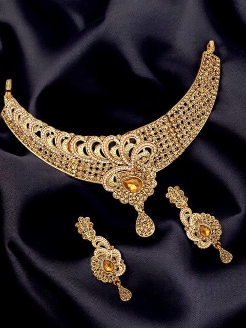 STYYLO FASHION Alloy Gold-plated Gold Jewellery Set