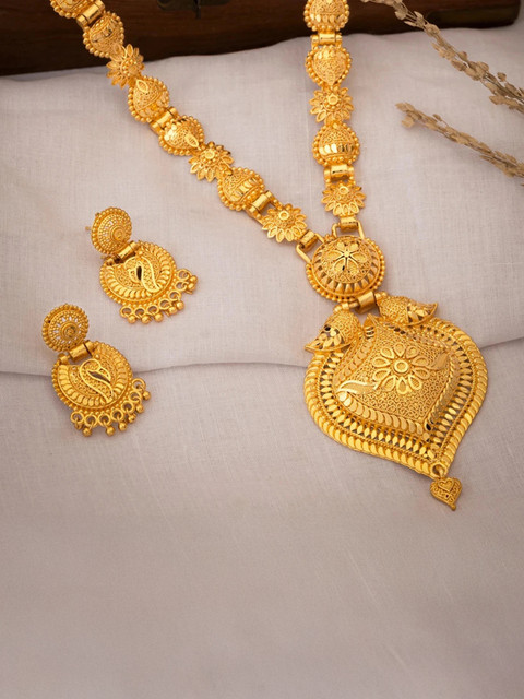 ASMITTA Jewellery Alloy Gold-plated Gold Jewellery Set