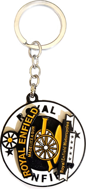 ROYAL ENFIELD Revolving Rotating RE Bullet Bike Metal Keychain