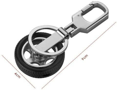 NSV KIA Rotating Tyre Logo Keychain Rotating Wheel KIA Logo Car