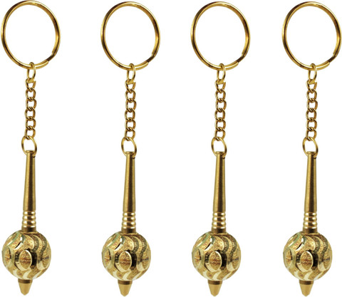 Real Craft Lord Hanuman Gada Mace Keychain Keyring,Set of Key Chain