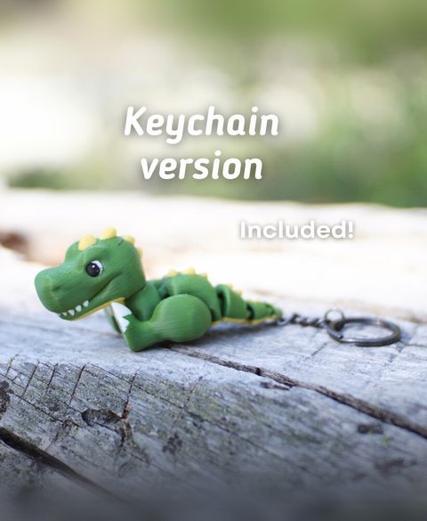 T Rex Keychains Vaali Articulating Terrifying T-Rex Keychain and Fidget Toy Key Chain ...