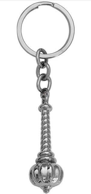 Virom Hanuman Gada Key Chain Bajrang Bali Gada key ring with Hook For Bike  Car House Key Chain