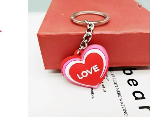 Skab Heart Shape Love Soft Pvc Rubber For Car Bike Men Women Key