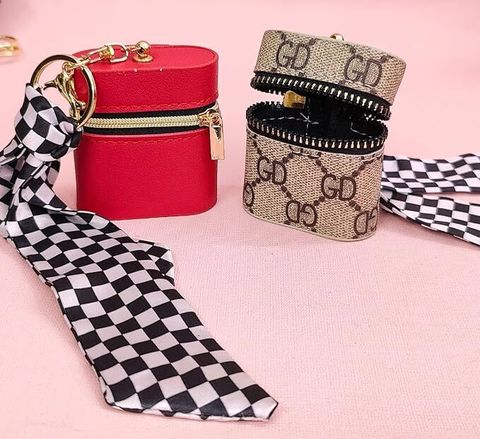 Tera13 Square Keychain Bag Earphone Storage Mini Lovely Coin Purse