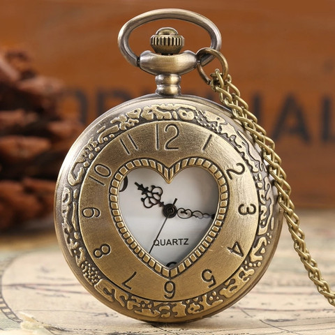 Classic Quirk Gandhi Style Vintage Love Theme Designer Analog Antique  Pocket Watch Key Chain