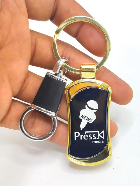 Jdp Novelty Premium Quality Metal Keychain of News Press Media