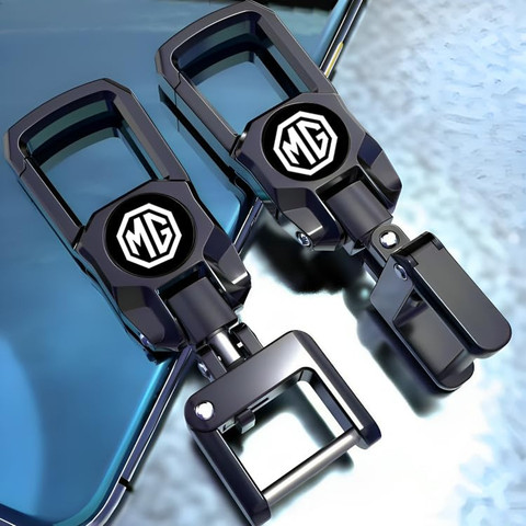 Greenworld Premium Dual Side Logo Keychain For MG Hector/Comet EV