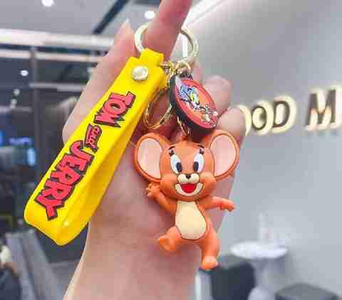 NIXSTAR Heavy Duty 3D Model Tom and Jerry Keychain For Boys and