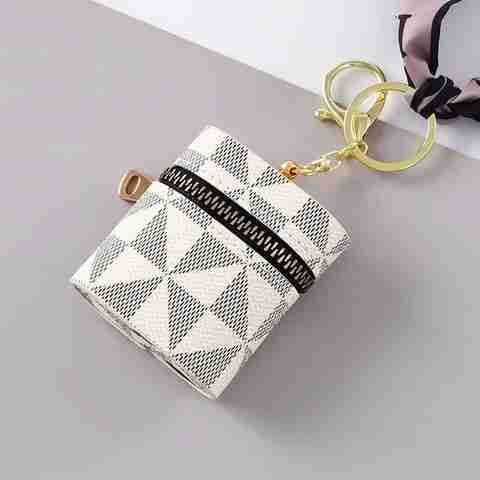 Tera13 Square Keychain Bag Earphone Storage Mini Lovely Coin Purse