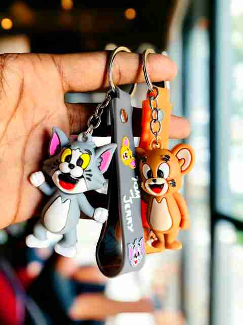 Keychain store Tom & Jerry Combo pack || 3d Cartoon Keychain Key