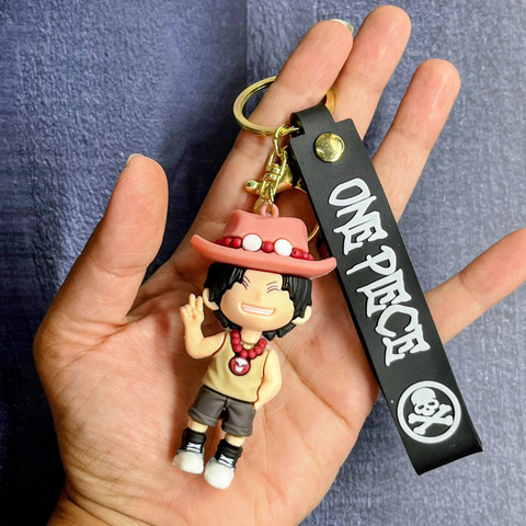 Kraft Crate Portgas D. Ace Inspired 3D Rubber Keychain | One Piece