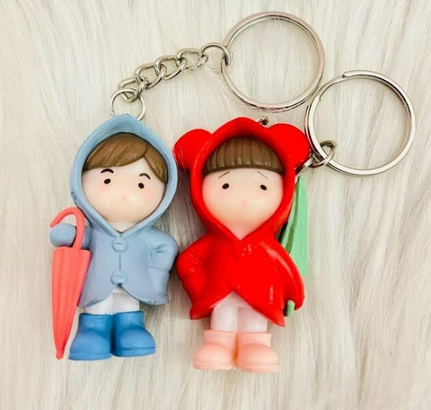 Tera13 Key ring Cute Couple Key chain Bag/ Bike for Boys Girls