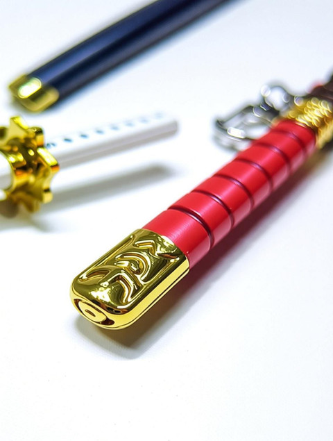 gullibulli Metal KATANA Keychain with stand - Deliver Any 2 Random