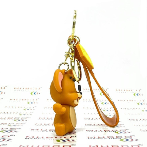 Mubco Cute Jerry 3D Keychain | Strap Charm & Hook | PVC Cartoon