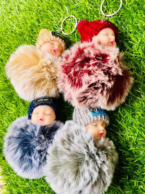 Next Gen Keychains Doll four pcs premium quality keychain soft fur