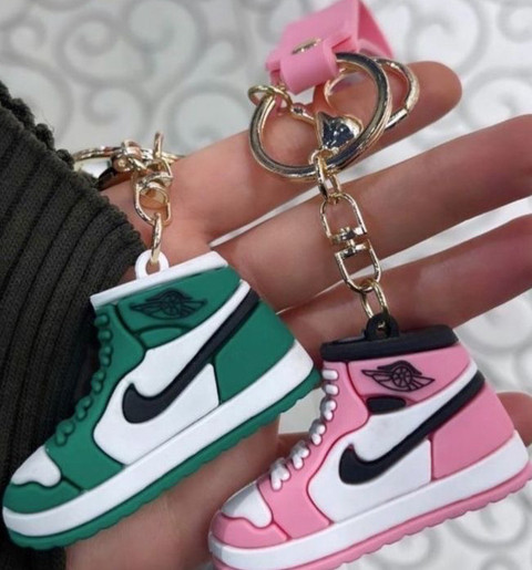 nike keychain in shoe