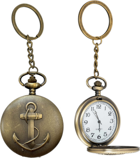 GT Gala Time Antique Anchor Pocket Watch Car Bike Home Key Chain with Key  Ring Men Women Gift Key Chain