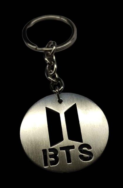 RV Mart KPOP BTS Army Round Metal Circle With Logo Keychain Key