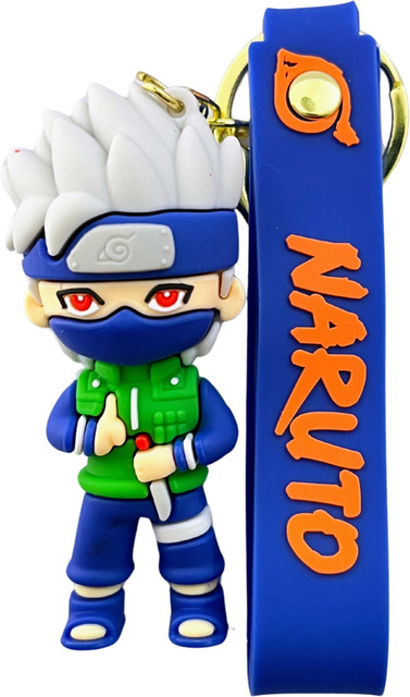 Kraft Crate Kakashi Hatake Inspired 3D Rubber Keychain – Naruto Anime Gifts  Collectibles Key Chain