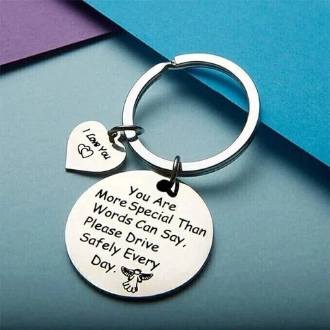 Myurawells Drive Safe Keychain Gifts For Husband Boyfriend On Father's day  Key Chain
