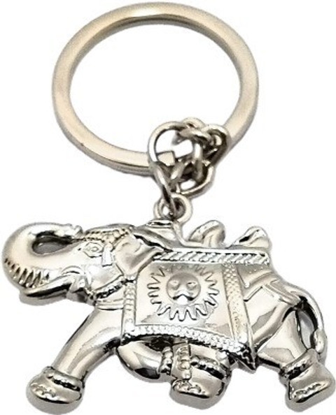 Blue Aura Rajwadi hathi Elephant Key ring Key Chain Price in India - Main Image