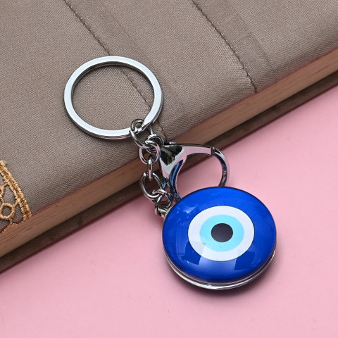 DOKCHAN Nazar Battu Evil Eye Gift Accessories Good Luck Charm Nazar Keyring  Chain Key Chain