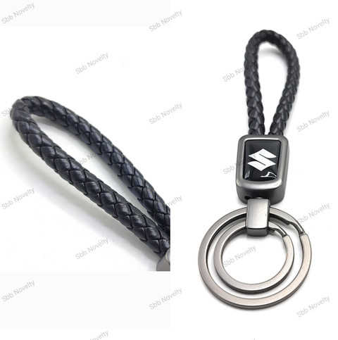 Sbb Novelty Premium Leather Keyring Accessories Car Keychain Pu Rope  Keyring S-u-z-u-k-i Key Chain