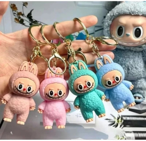 Jdp Novelty 3D Figure Famous Character Doll Keychain with Rubber