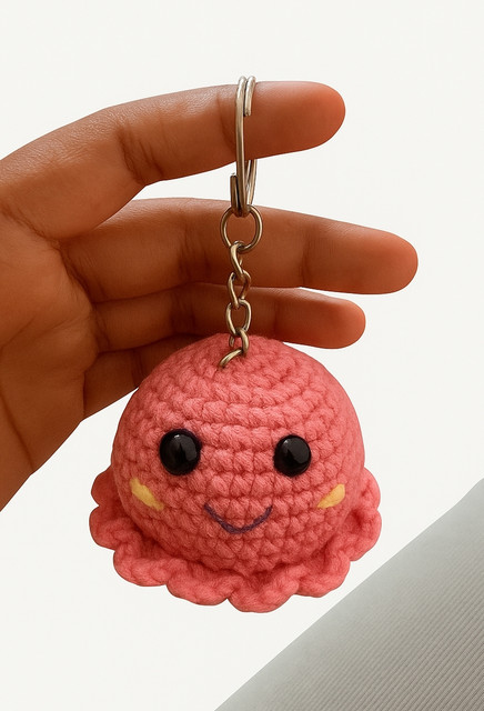 Loveandloopby MK Love Loop Keychain Octopus 01 Key Chain